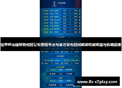 世界杯出线形势何时公布赛程节点与官方发布时间解读权威渠道与影响因素